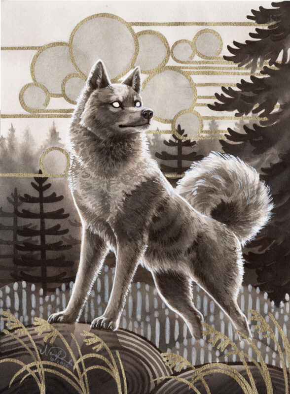 "Origin of Dog" by Nina Pommelin
