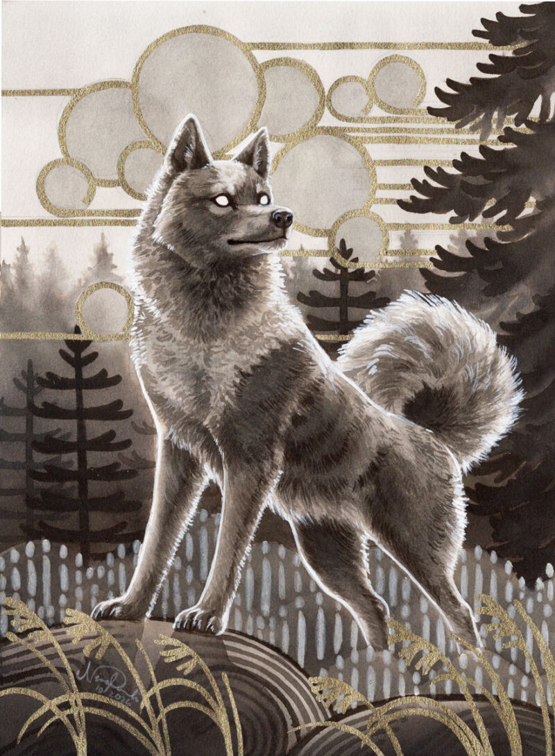 "Origin of Dog" by Nina Pommelin